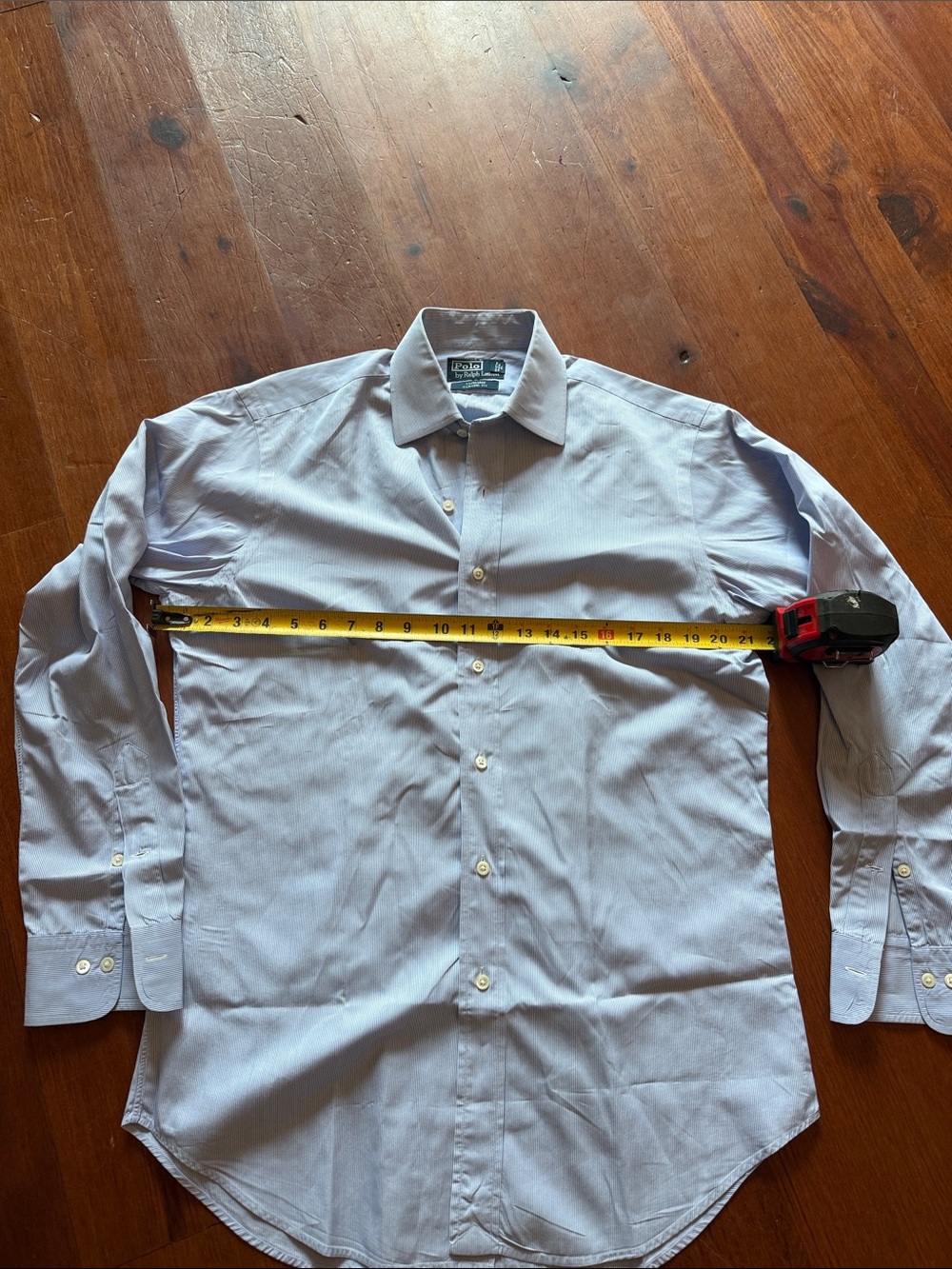 Classic Men's Polo by Ralph Lauren Light Blue Dress Shirt
